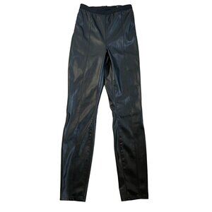 Blanknyc Night Walks Vegan Faux Leather Pull-On Leggings Women's Size 27 Black